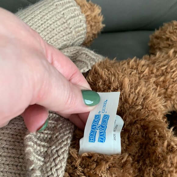 Vintage Gund Heads & Tails Brown Bear - Picture 6 of 6